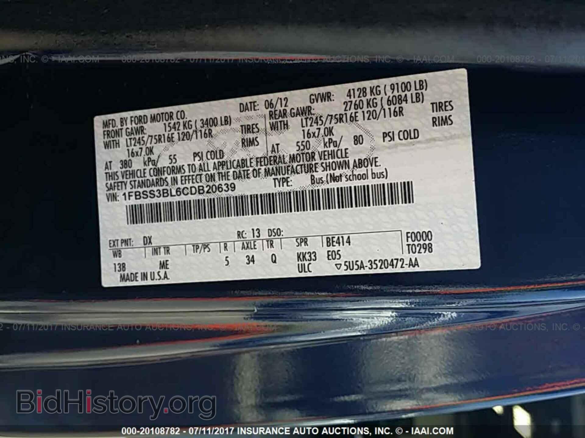 2012 Ford Econoline - VIN: 1FBSS3BL6CDB20639 - Photo 9