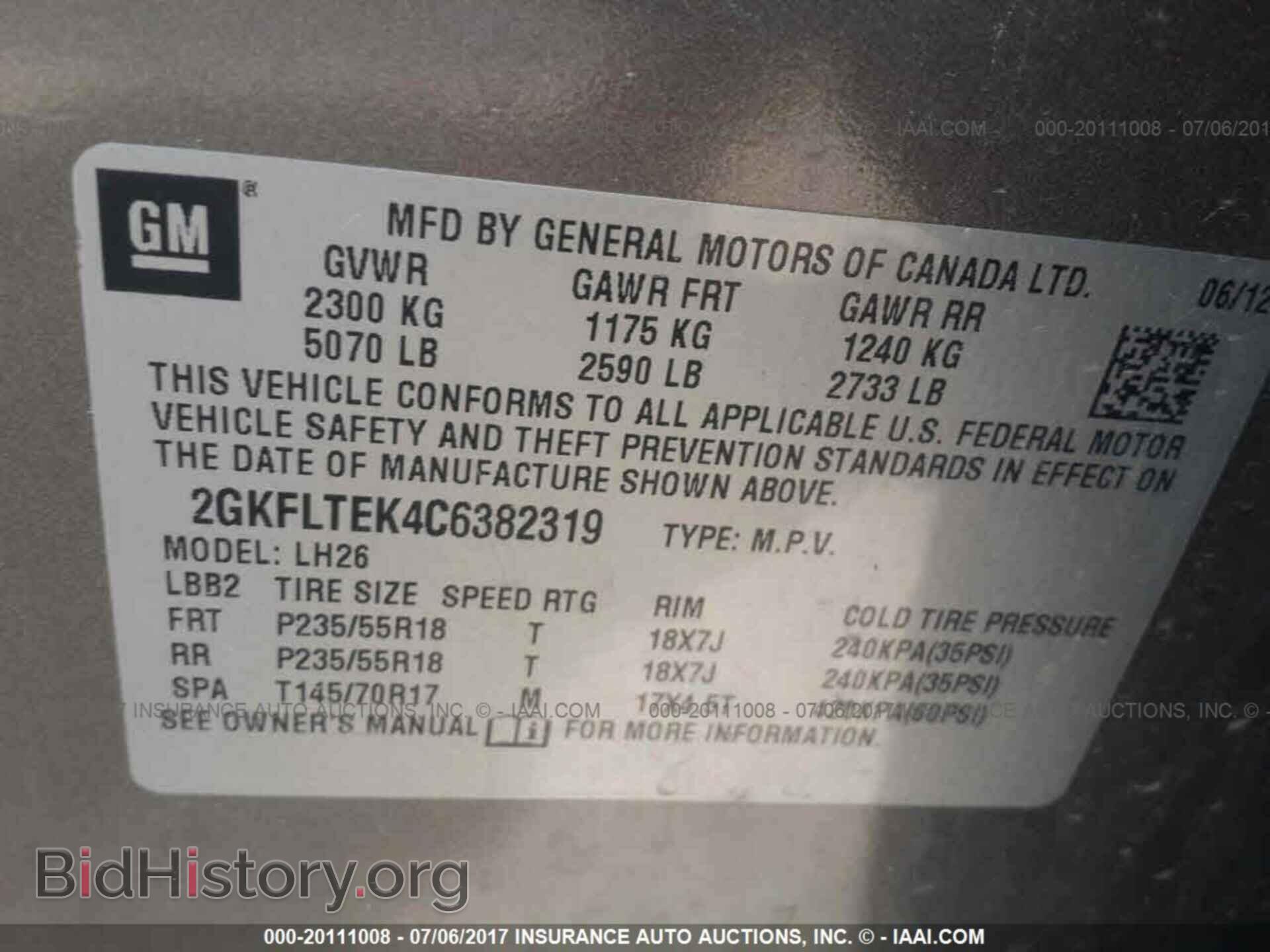 2012 Gmc Terrain - VIN: 2GKFLTEK4C6382319 - Photo 9
