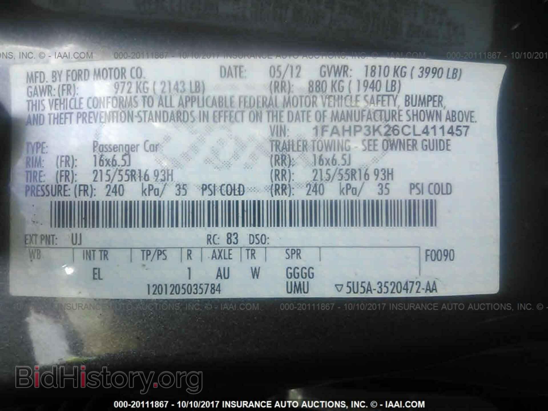 2012 Ford Focus - VIN: 1FAHP3K26CL411457 - Photo 9