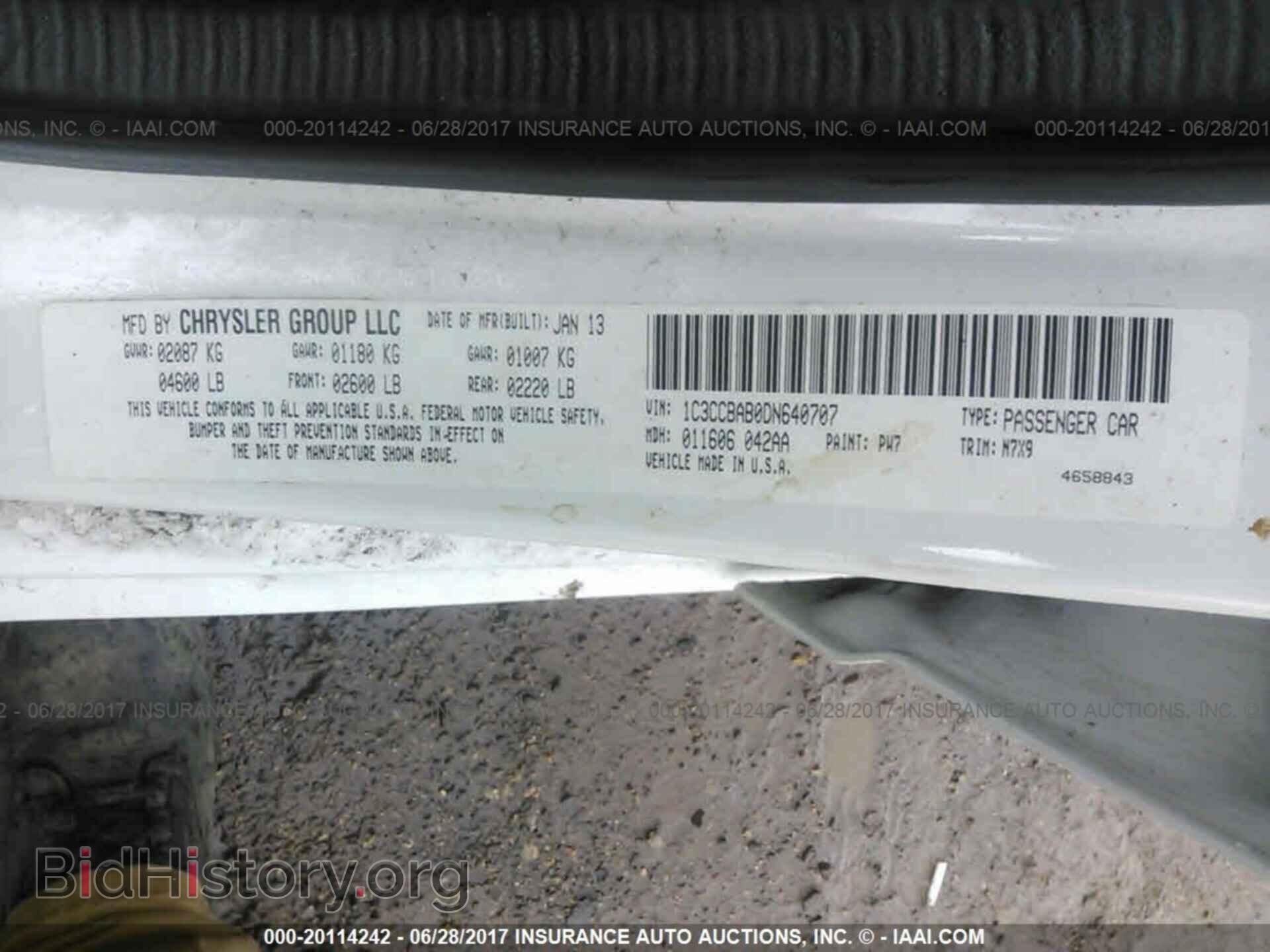 2013 Chrysler 200 - VIN: 1C3CCBAB0DN640707 - Photo 9