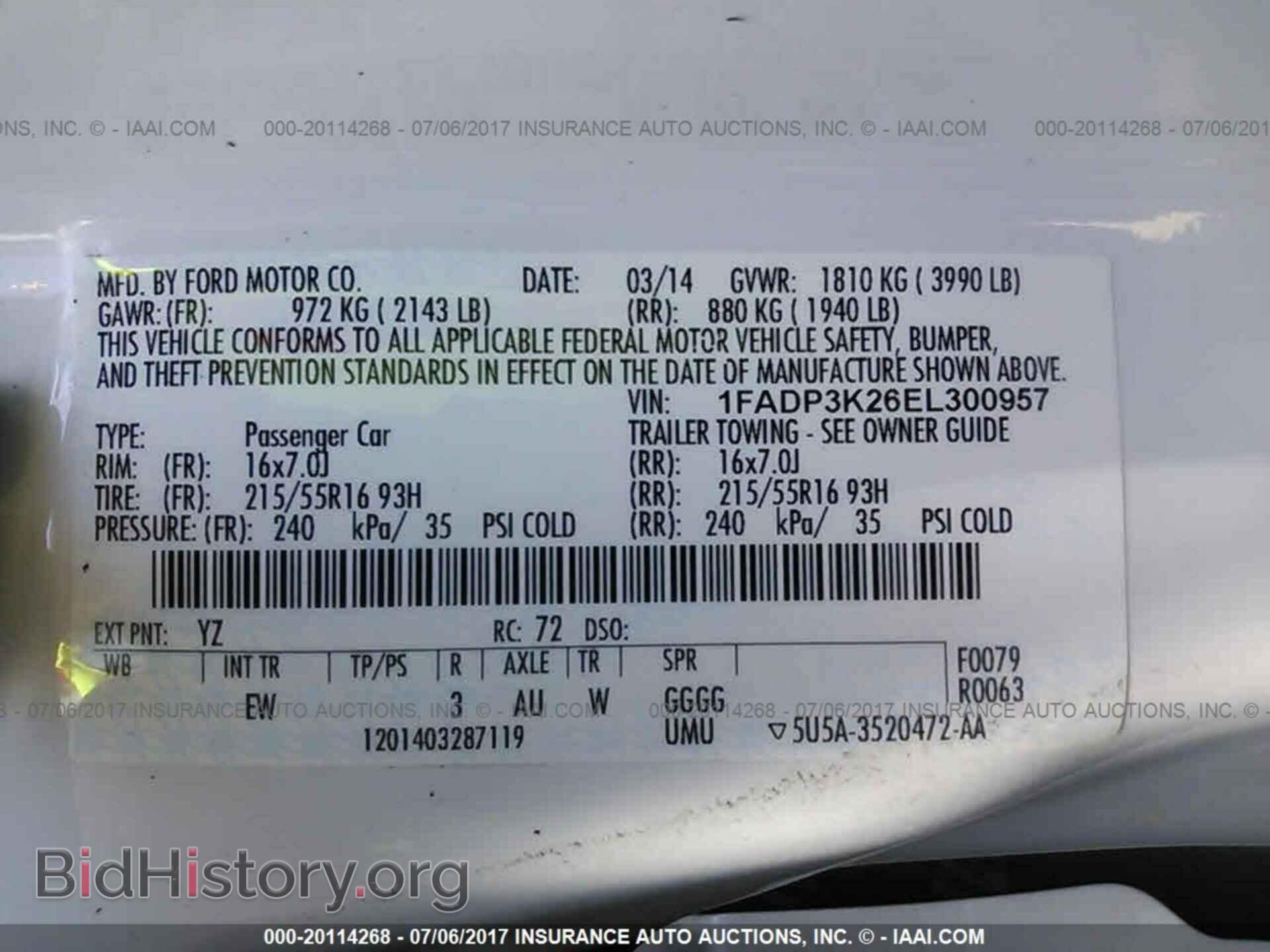 2014 Ford Focus - VIN: 1FADP3K26EL300957 - Фото 9