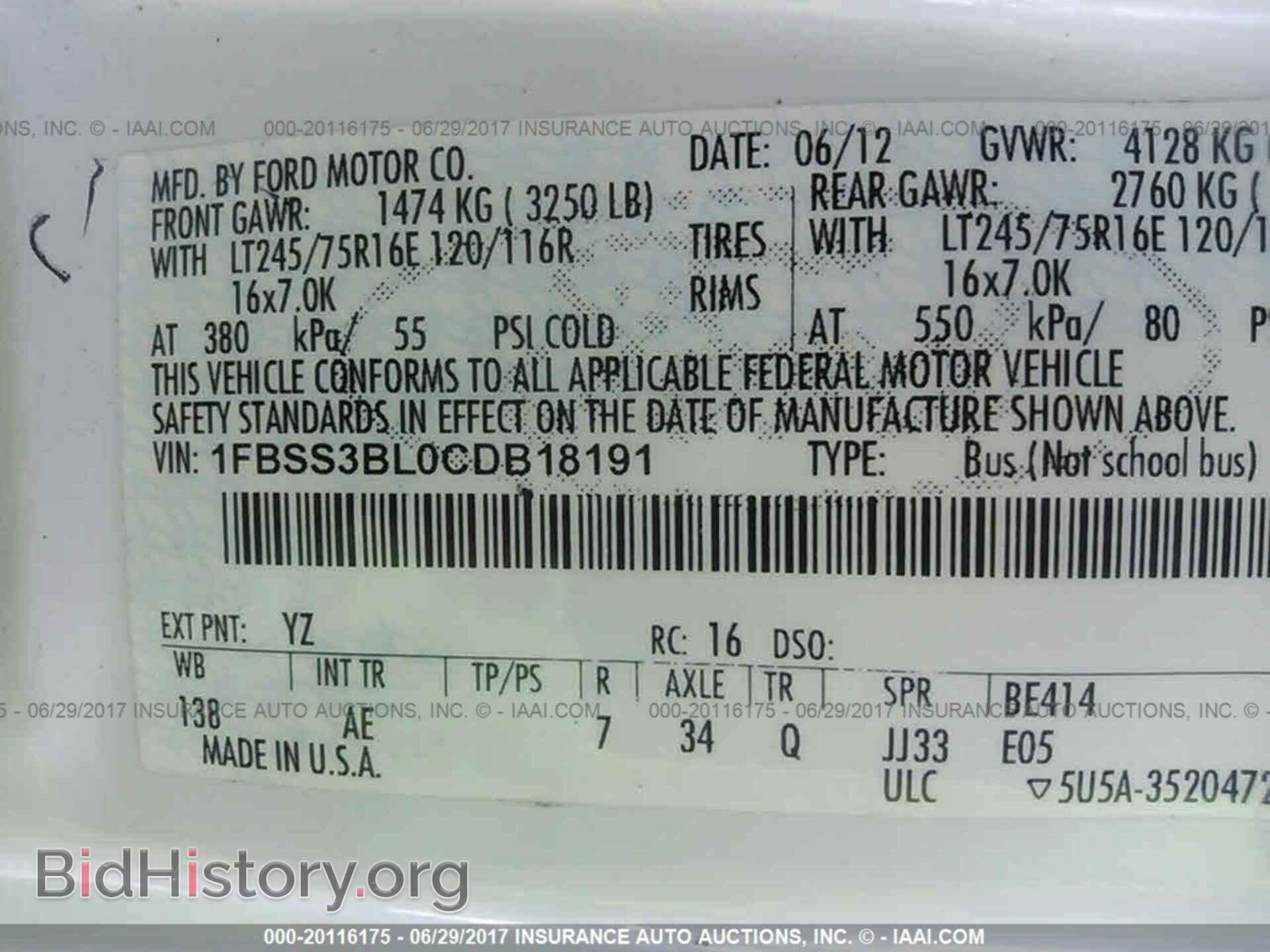 2012 Ford Econoline - VIN: 1FBSS3BL0CDB18191 - Photo 9