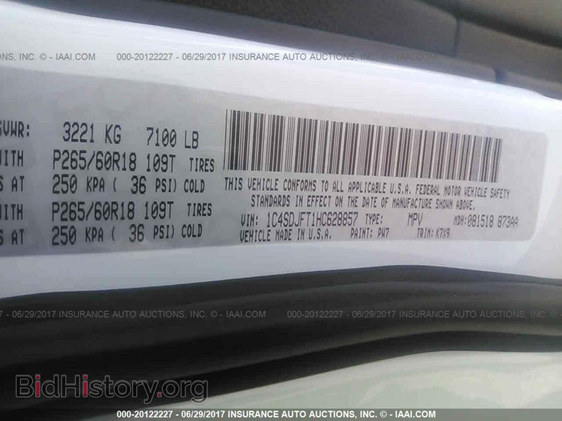 2017 Dodge Durango - VIN: 1C4SDJFT1HC628857 - Photo 9