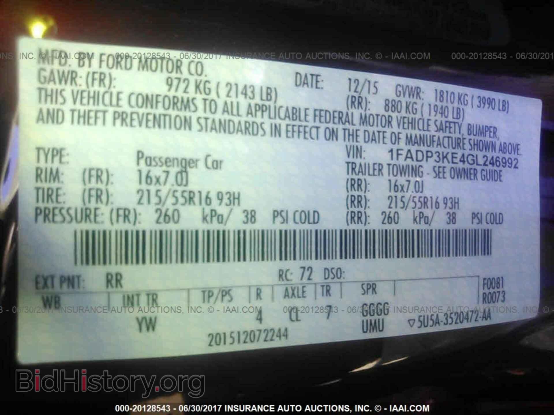 2016 Ford Focus - VIN: 1FADP3KE4GL246992 - Фото 9
