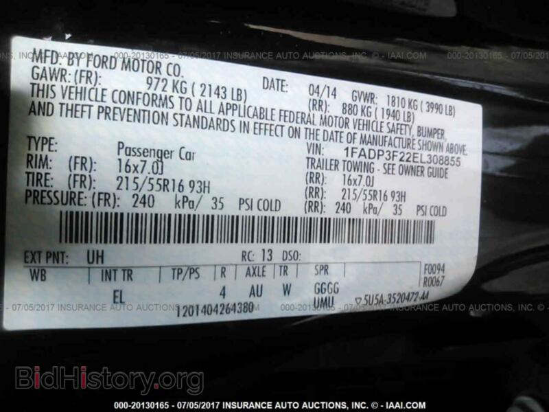 2014 Ford FOCUS (VIN 1FADP3F22EL308855) — photo 9 of 10