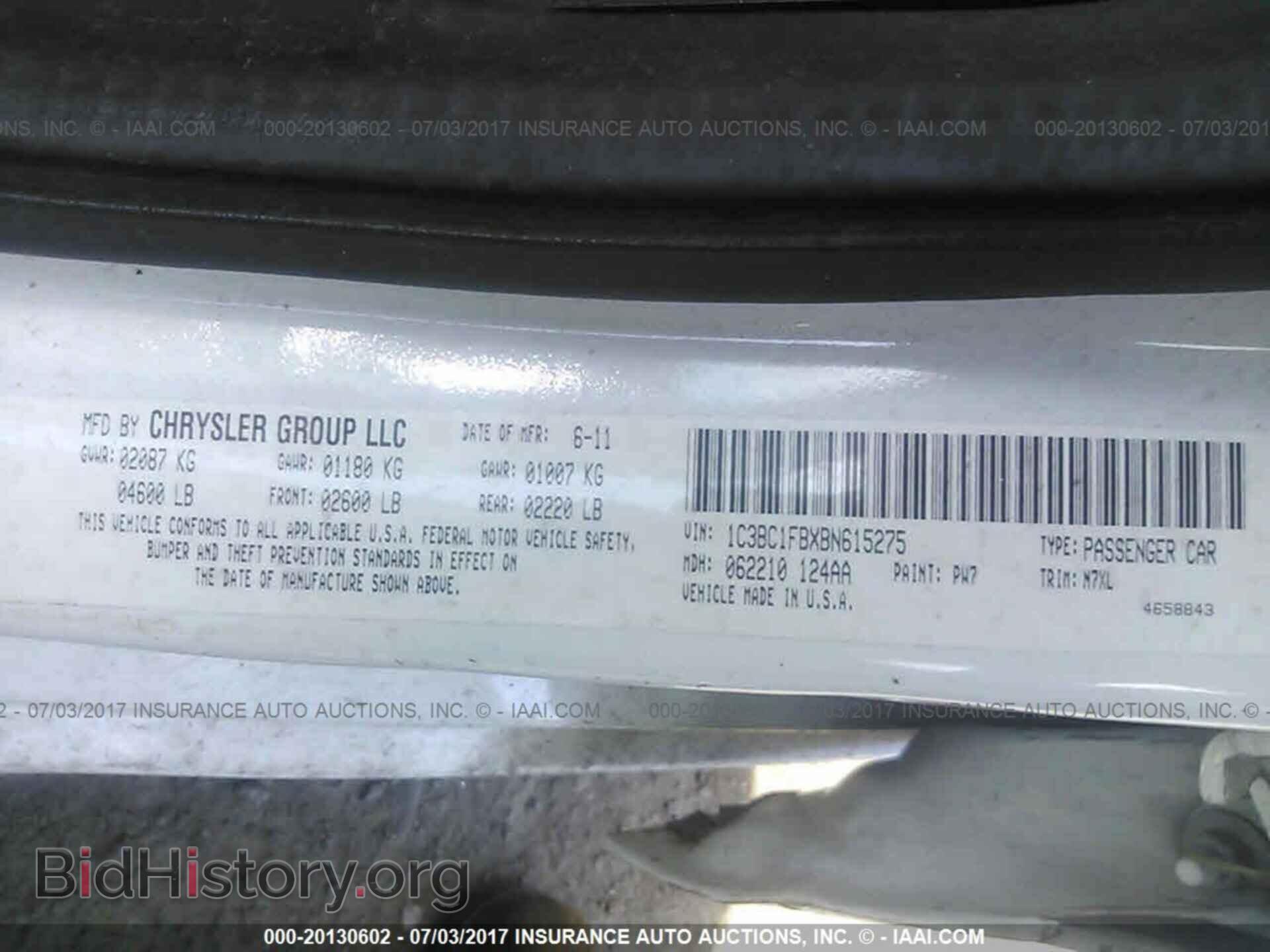 2011 Chrysler 200 - VIN: 1C3BC1FBXBN615275 - Photo 9