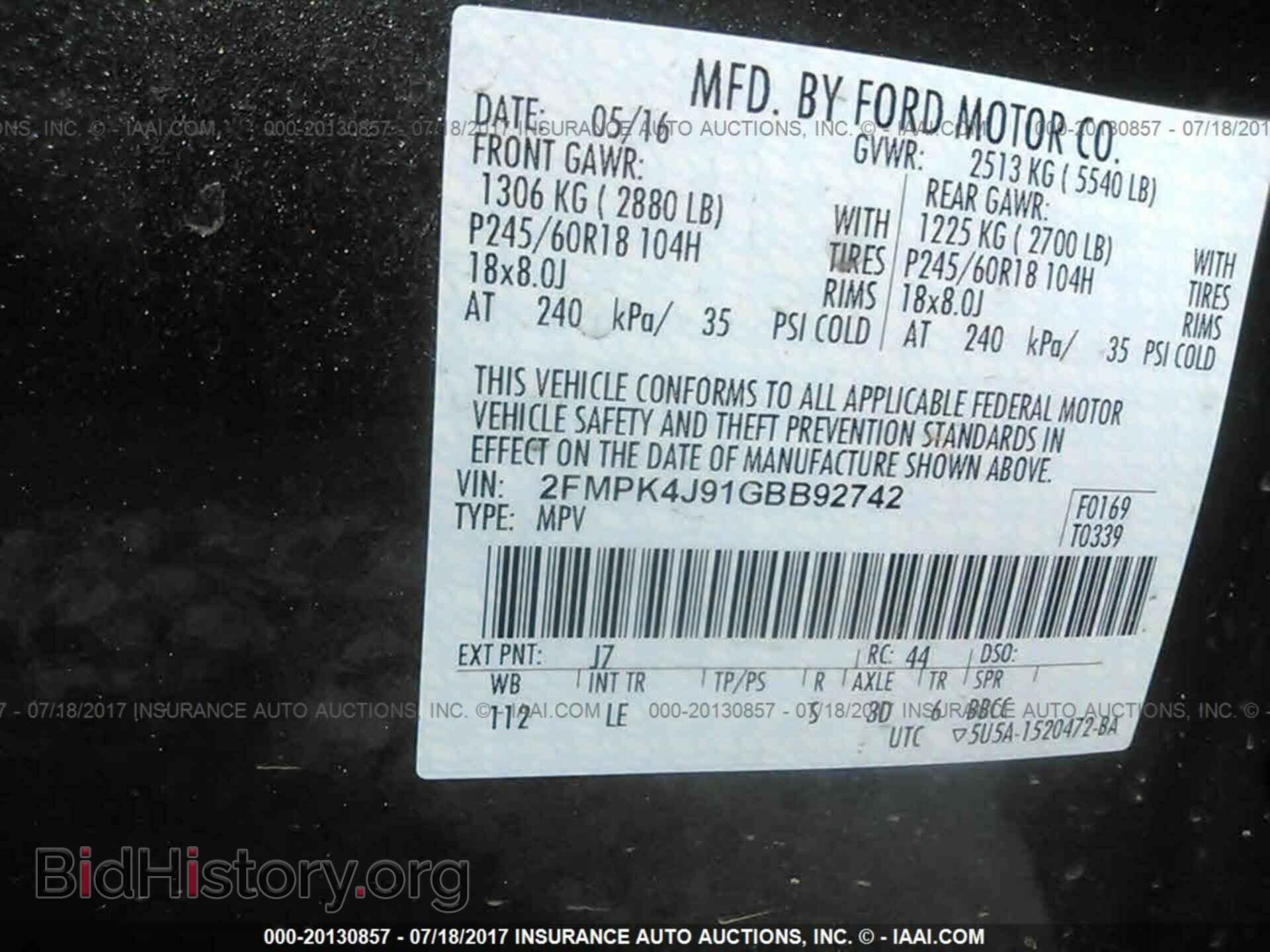 2016 Ford Edge - VIN: 2FMPK4J91GBB92742 - Photo 9