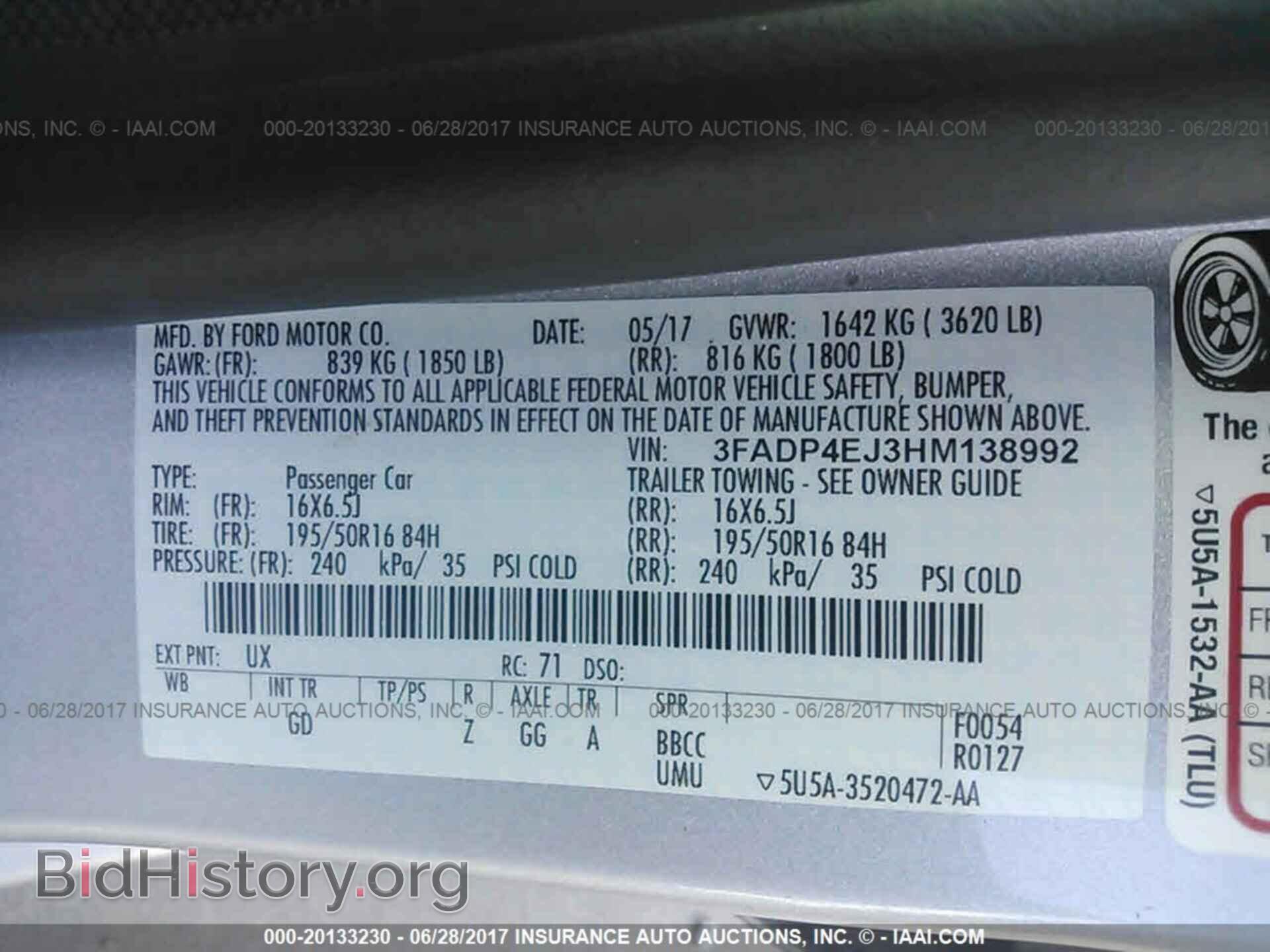 2017 Ford Fiesta - VIN: 3FADP4EJ3HM138992 - Photo 9