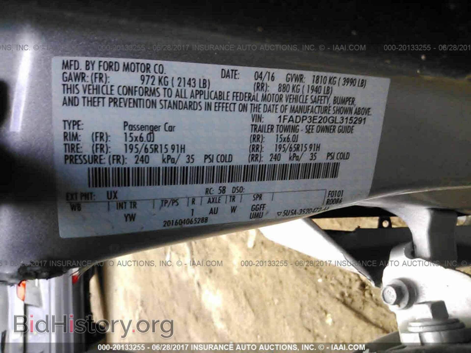 2016 Ford Focus - VIN: 1FADP3E20GL315291 - Фото 9