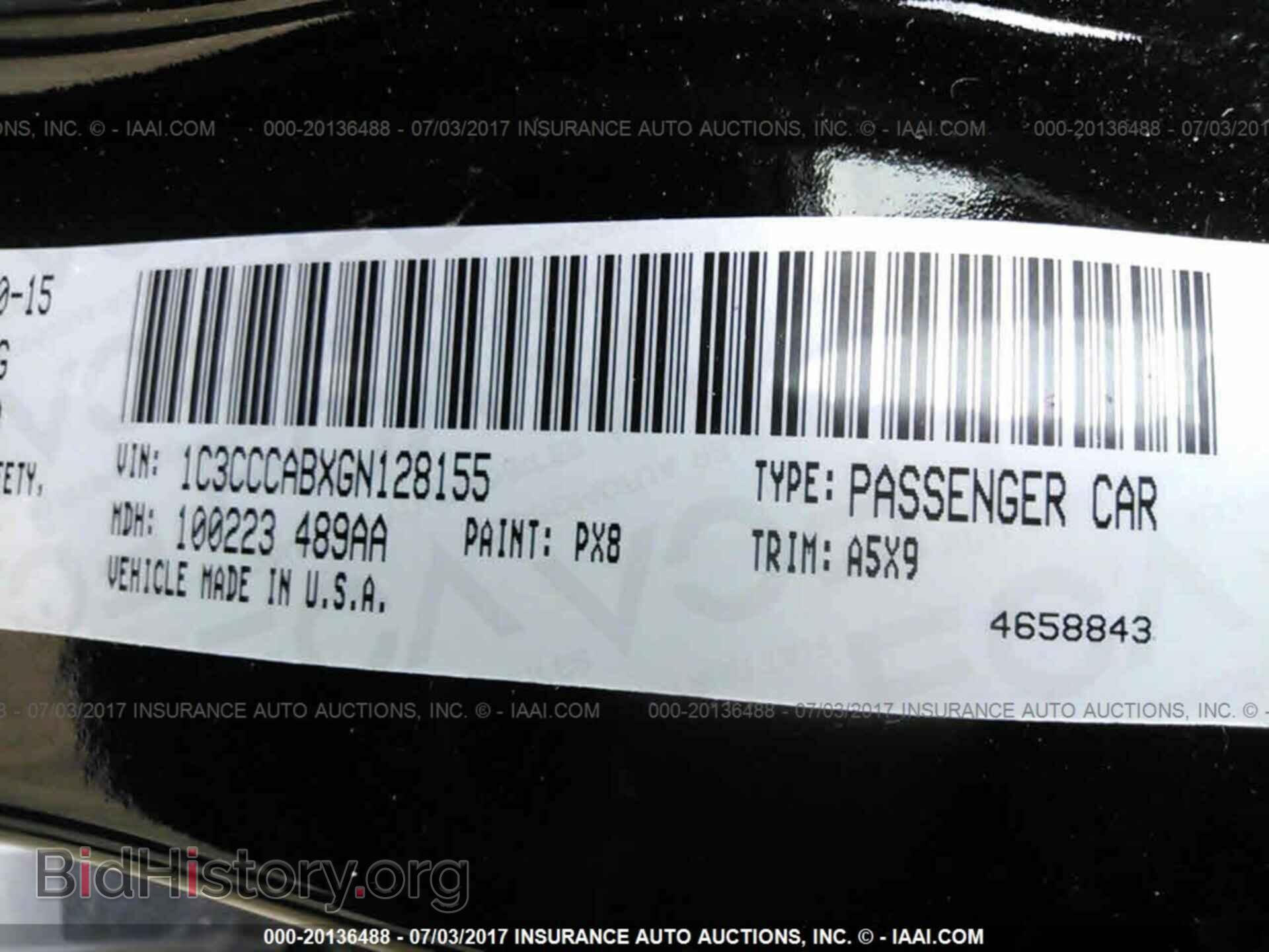 2016 Chrysler 200 - VIN: 1C3CCCABXGN128155 - Photo 9