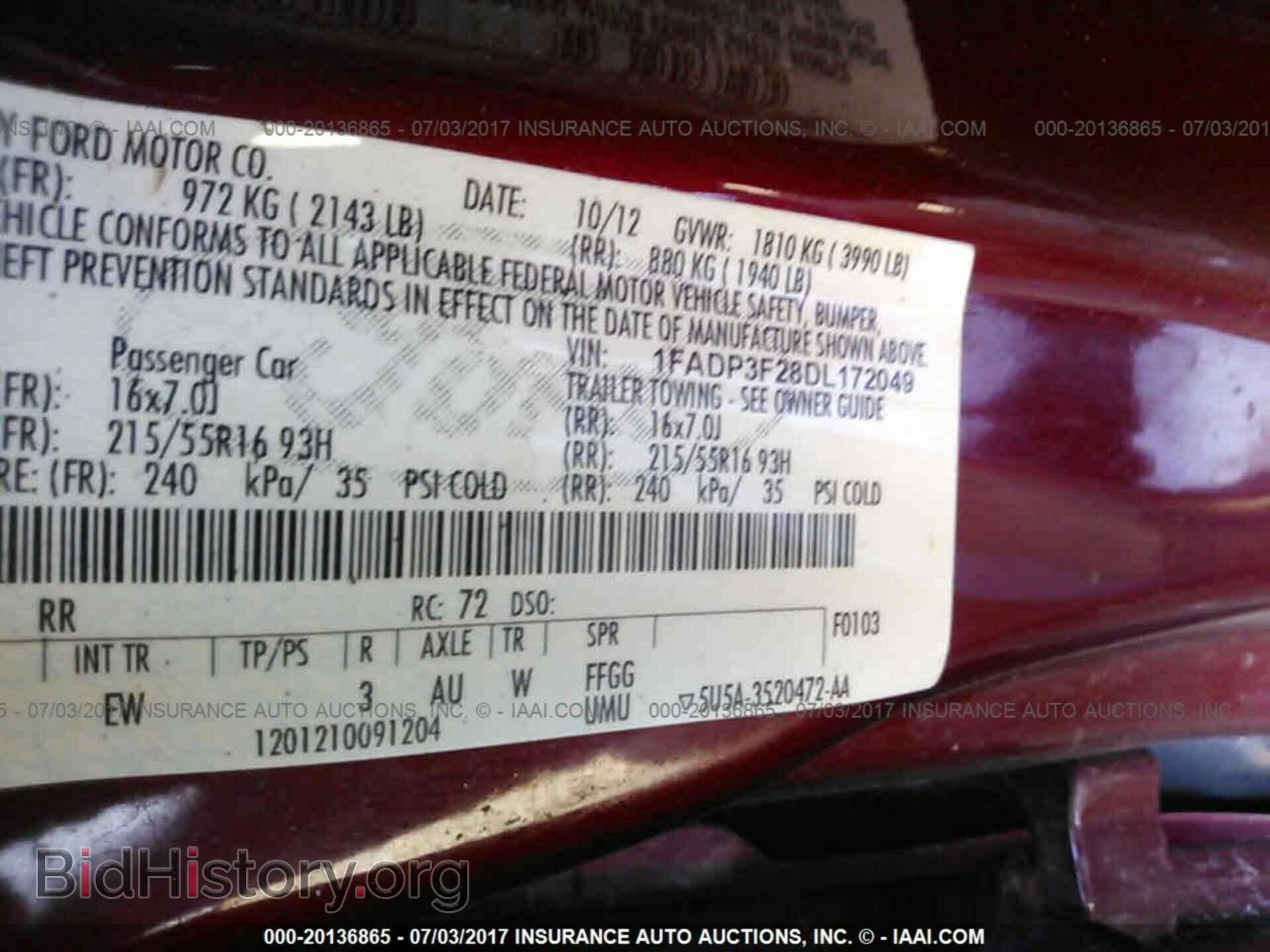 2013 Ford Focus - VIN: 1FADP3F28DL172049 - Фото 9