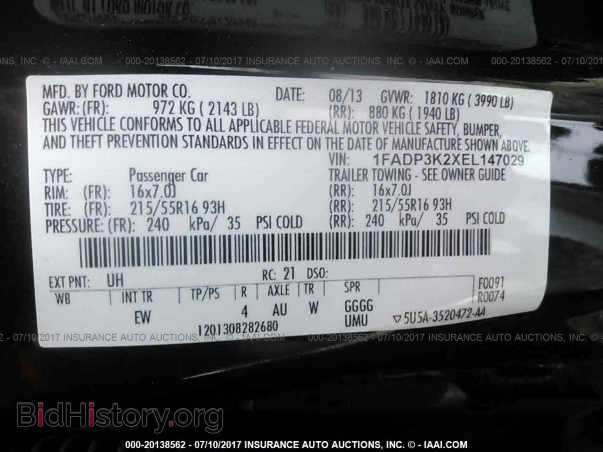 2014 Ford Focus - VIN: 1FADP3K2XEL147029 - Фото 9