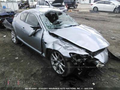2011 Mazda RX8, серебристый — VIN JM1FE1R40B0405706, IAAI