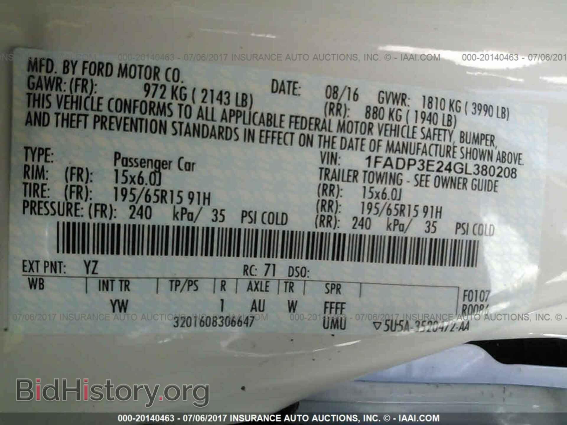 2016 Ford Focus - VIN: 1FADP3E24GL380208 - Фото 9