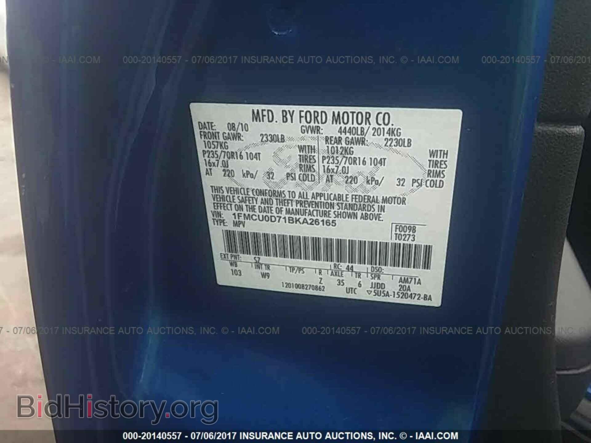 2011 Ford Escape - VIN: 1FMCU0D71BKA26165 - Photo 9