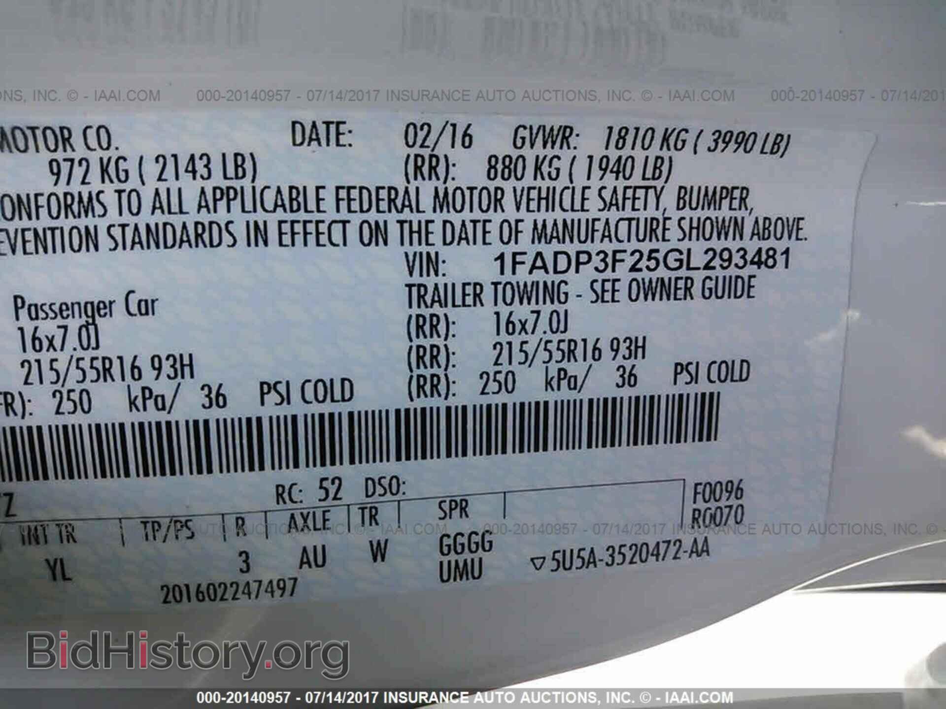 2016 Ford Focus - VIN: 1FADP3F25GL293481 - Фото 9