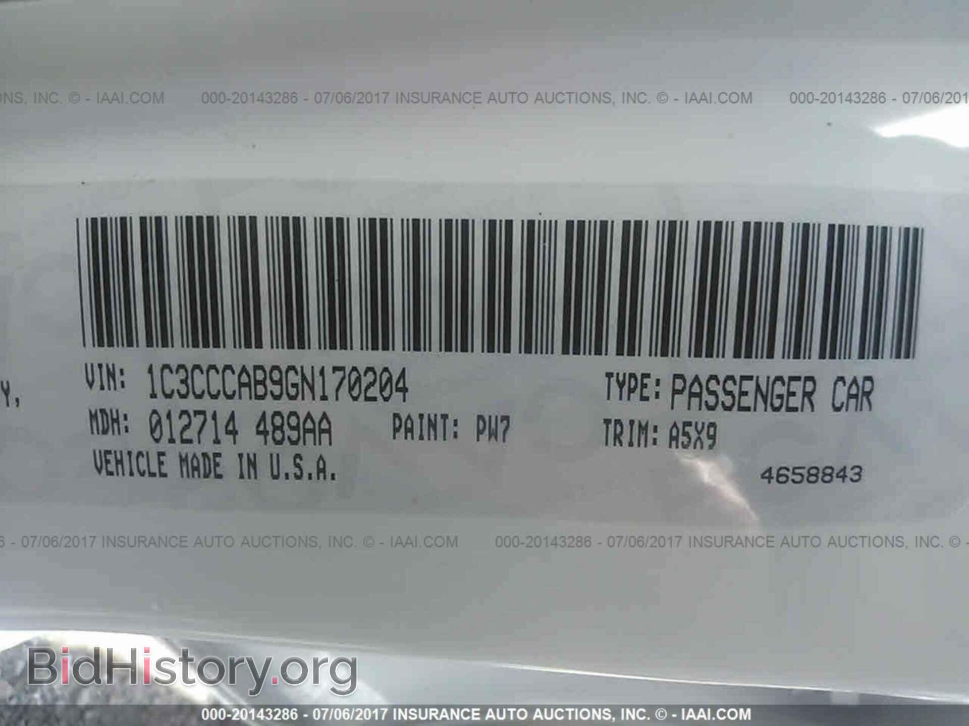 2016 Chrysler 200 - VIN: 1C3CCCAB9GN170204 - Photo 9