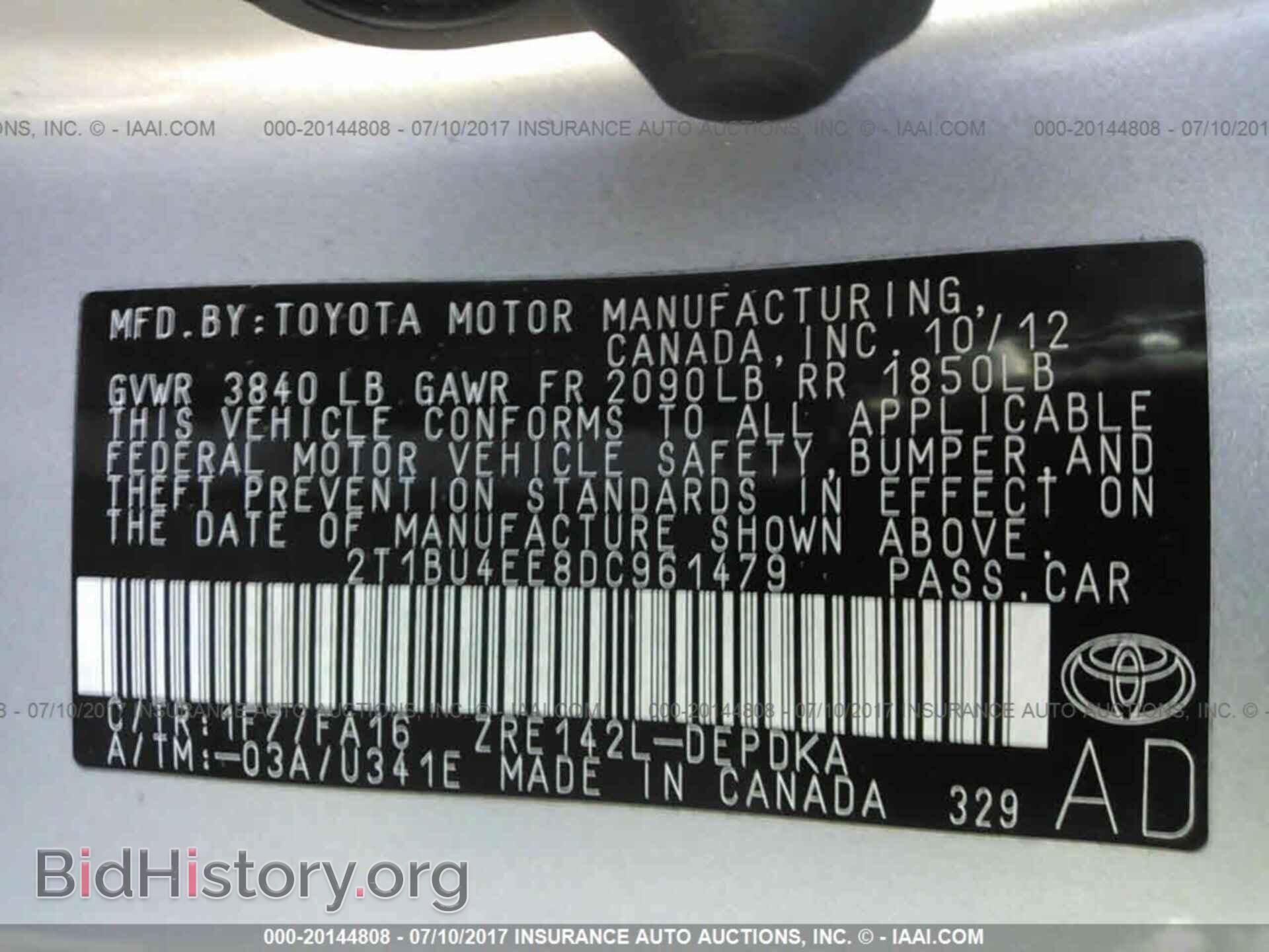 2013 Toyota Corolla - VIN: 2T1BU4EE8DC961479 - Photo 9