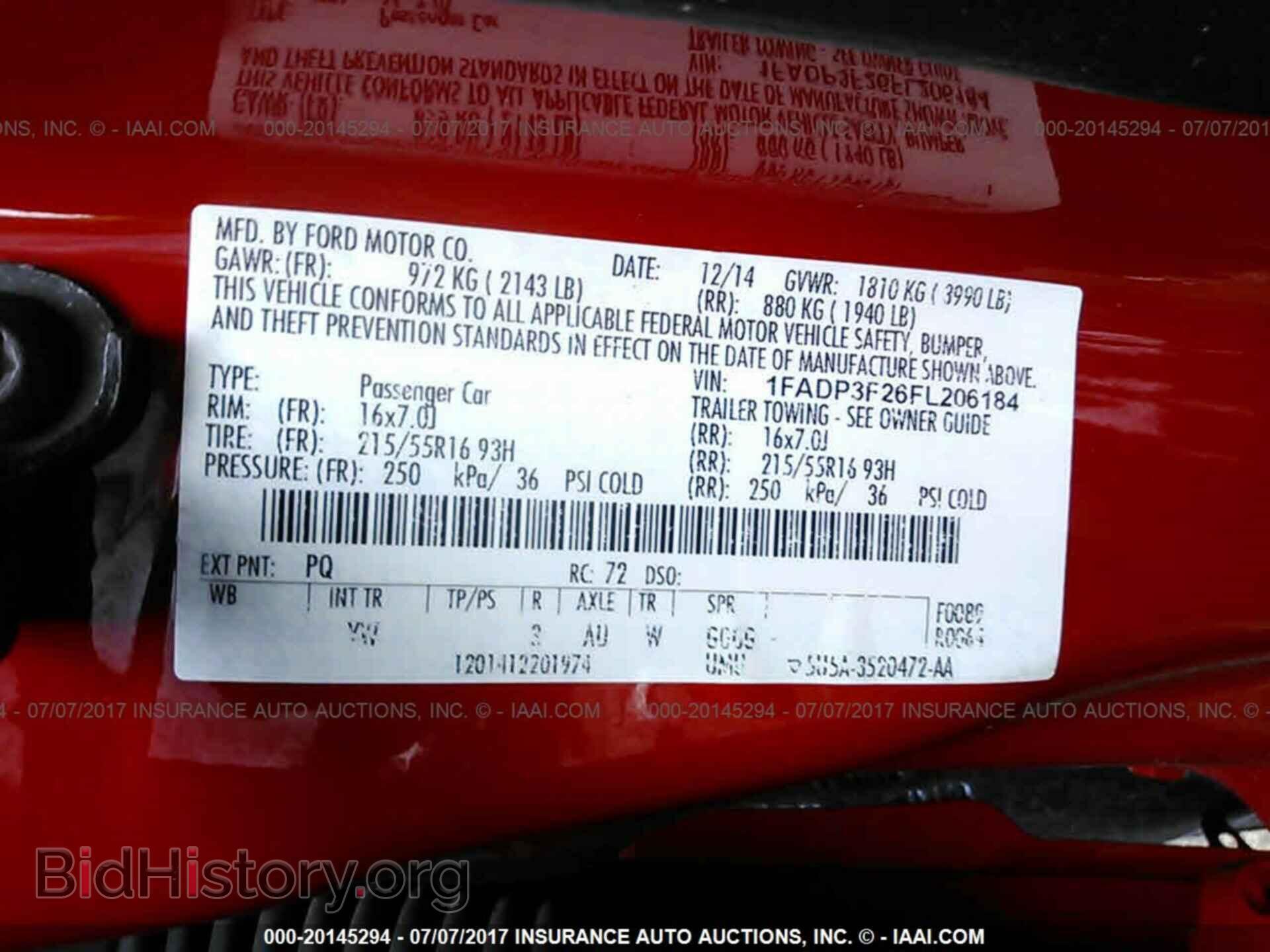 2015 Ford Focus - VIN: 1FADP3F26FL206184 - Фото 9