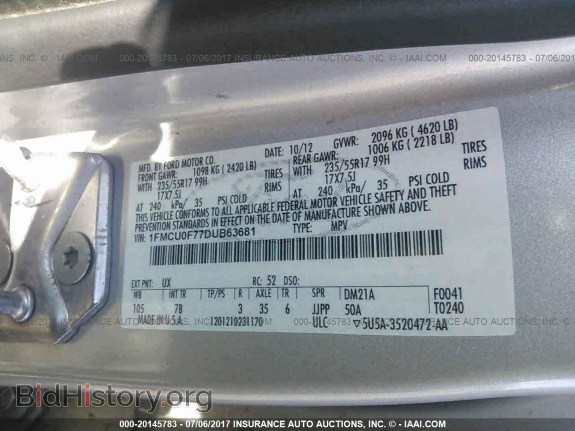 2013 Ford Escape - VIN: 1FMCU0F77DUB63681 - Photo 9