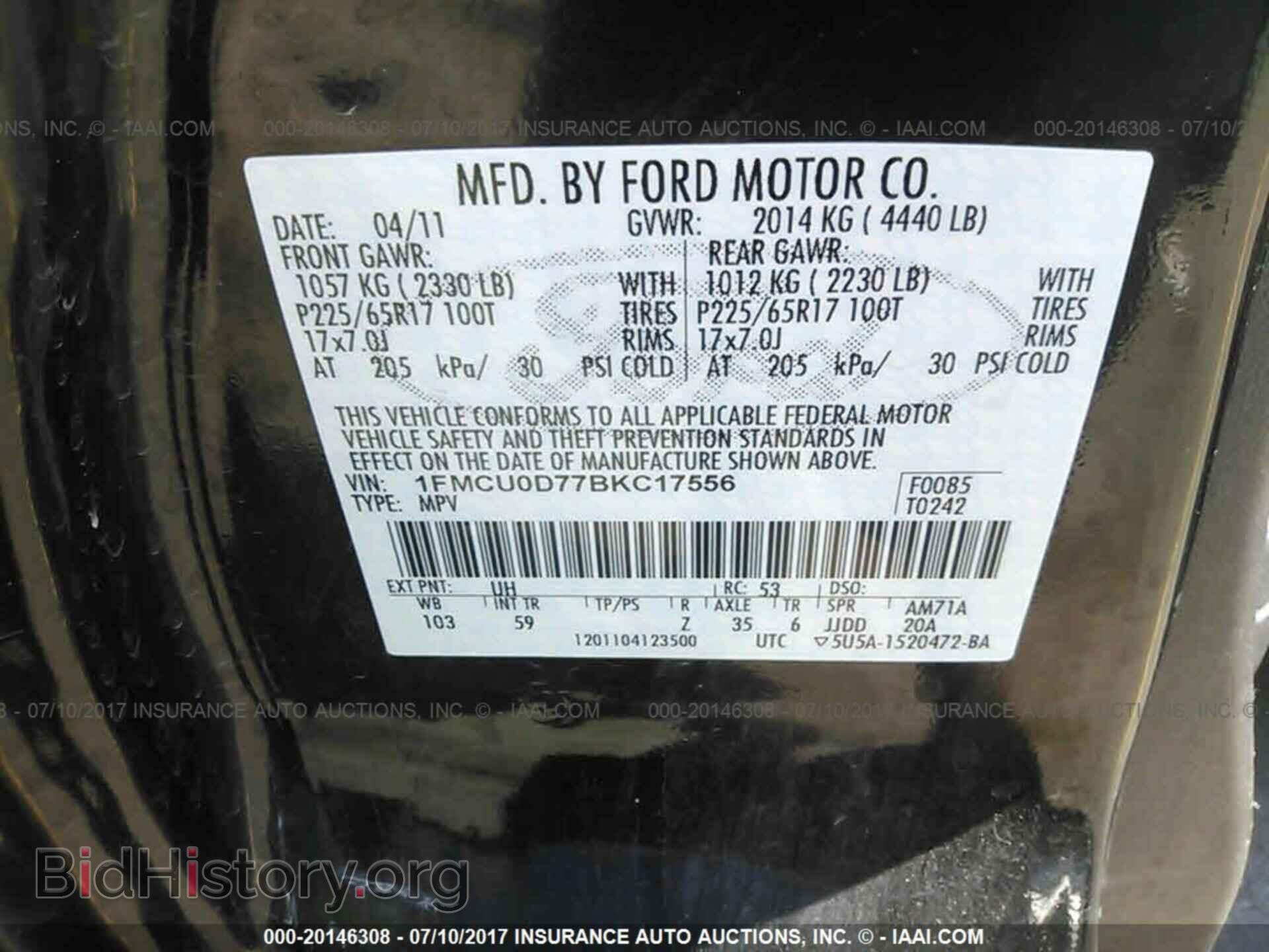 2011 Ford Escape - VIN: 1FMCU0D77BKC17556 - Photo 9