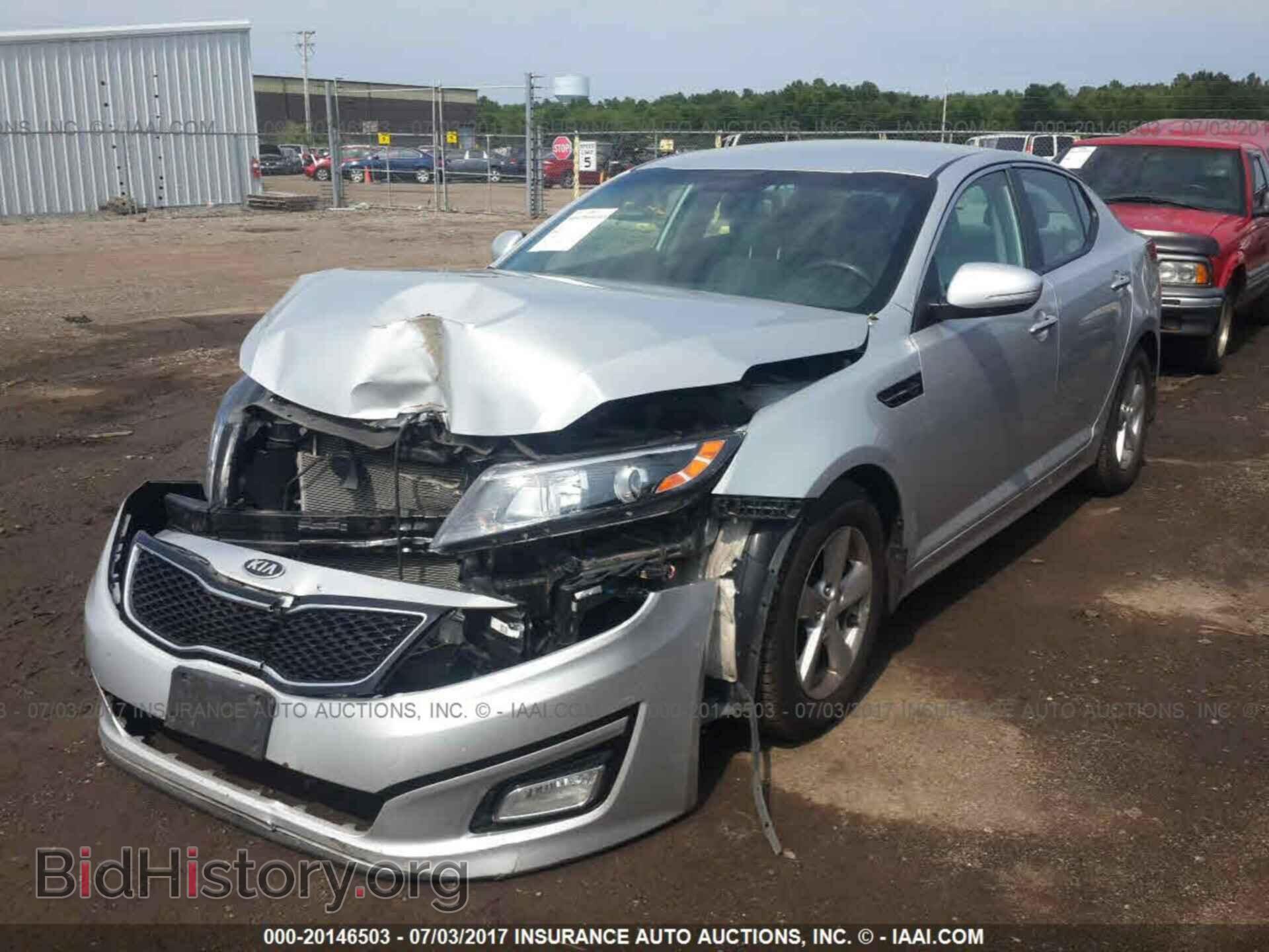 2014 Kia Optima - VIN: 5XXGM4A70EG286315 - Фото 2