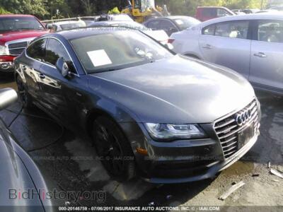 2012 Audi A7, серый — VIN WAU2GAFC6CN076936, IAAI