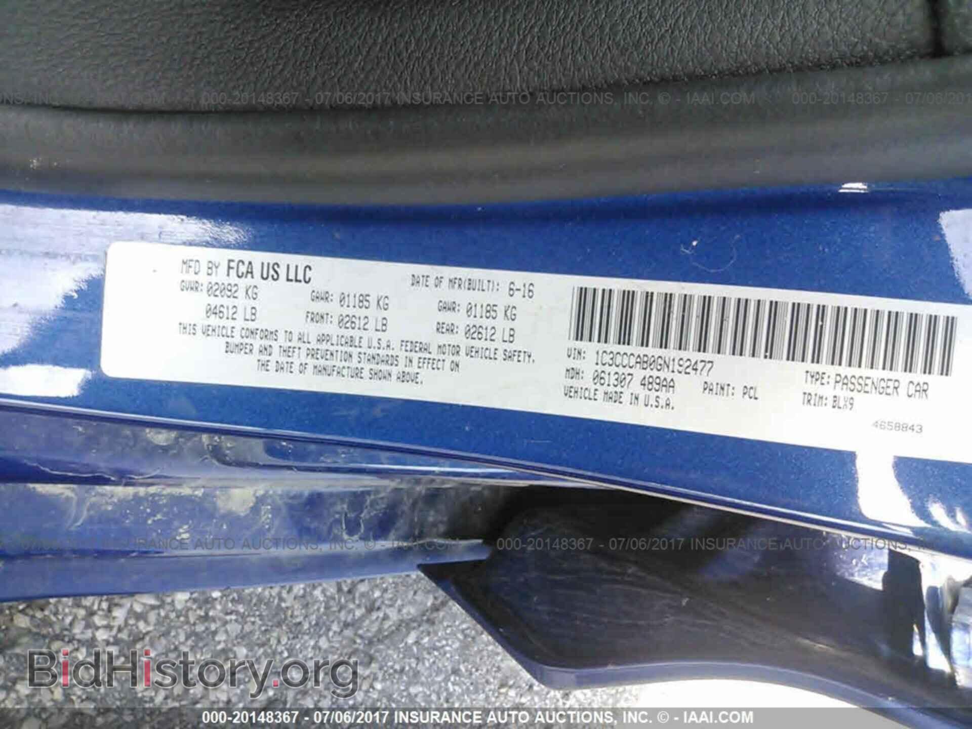 2016 Chrysler 200 - VIN: 1C3CCCAB0GN192477 - Фото 9