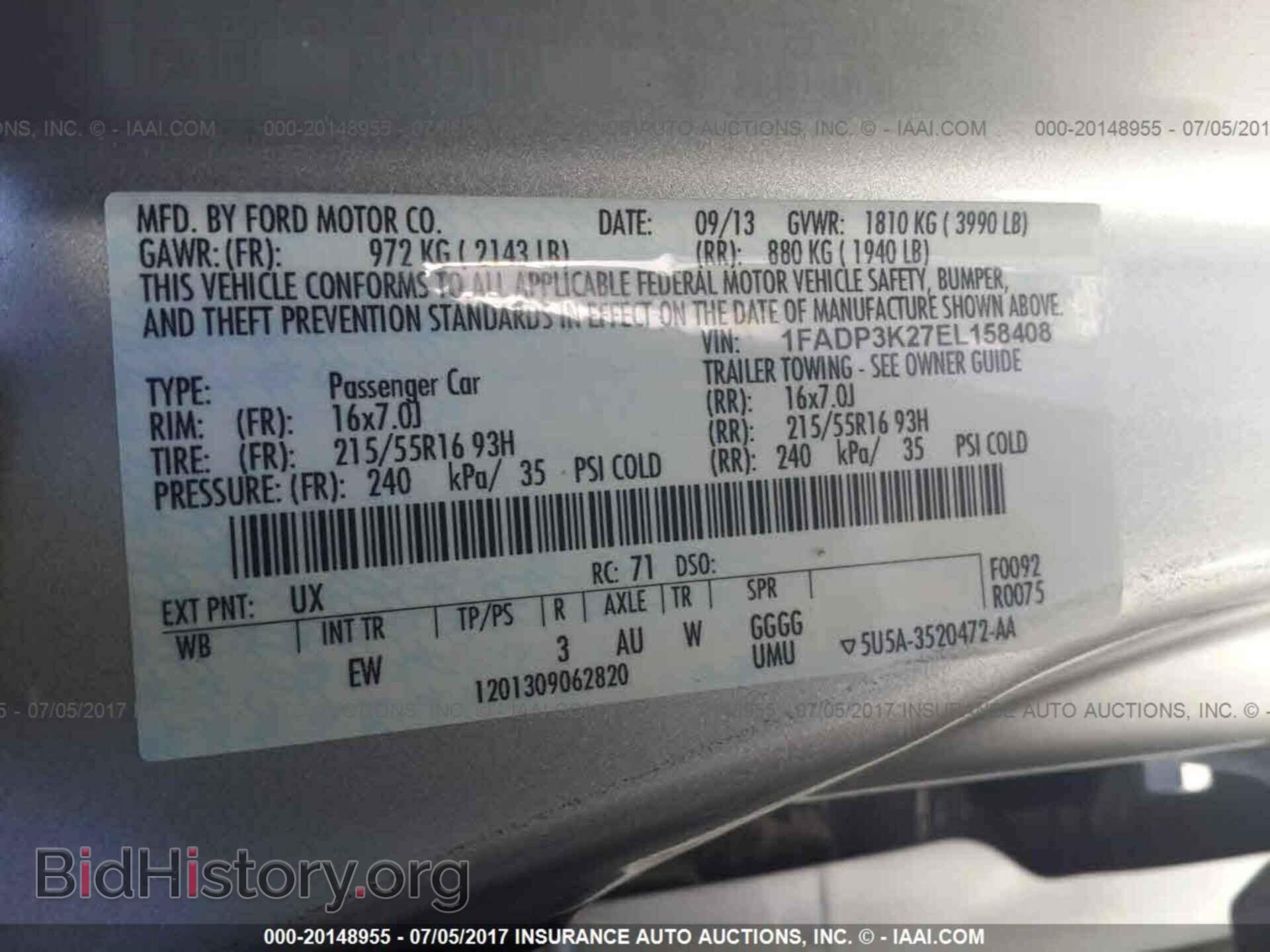 2014 Ford Focus - VIN: 1FADP3K27EL158408 - Фото 9