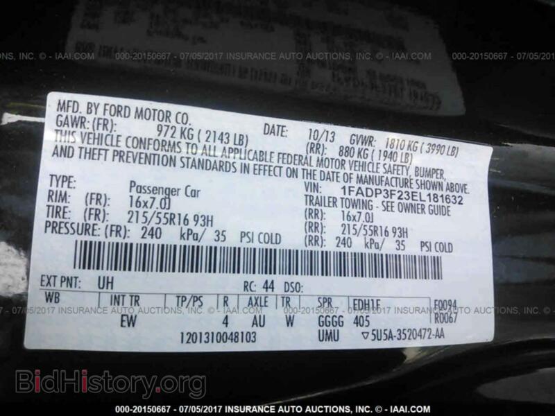 2014 Ford FOCUS (VIN 1FADP3F23EL181632) — photo 9 of 10