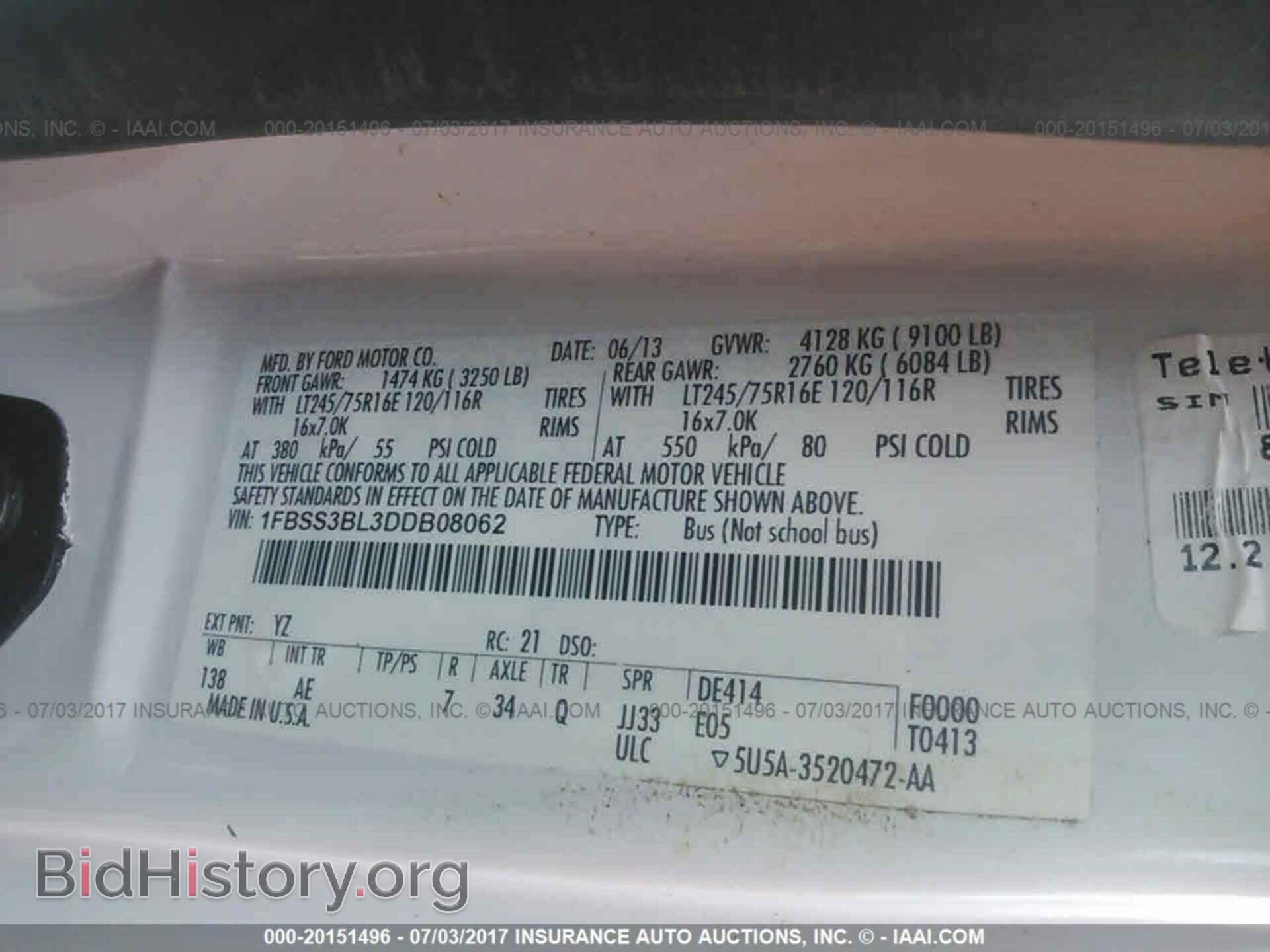 2013 Ford Econoline - VIN: 1FBSS3BL3DDB08062 - Photo 9