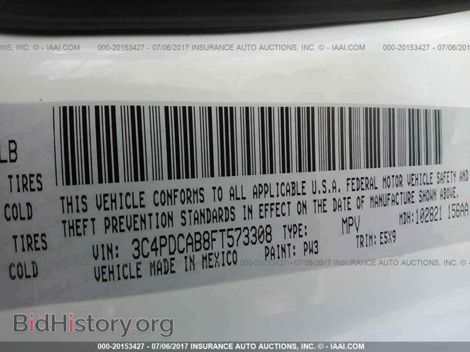 2015 Dodge Journey - VIN: 3C4PDCAB8FT573308 - Photo 9