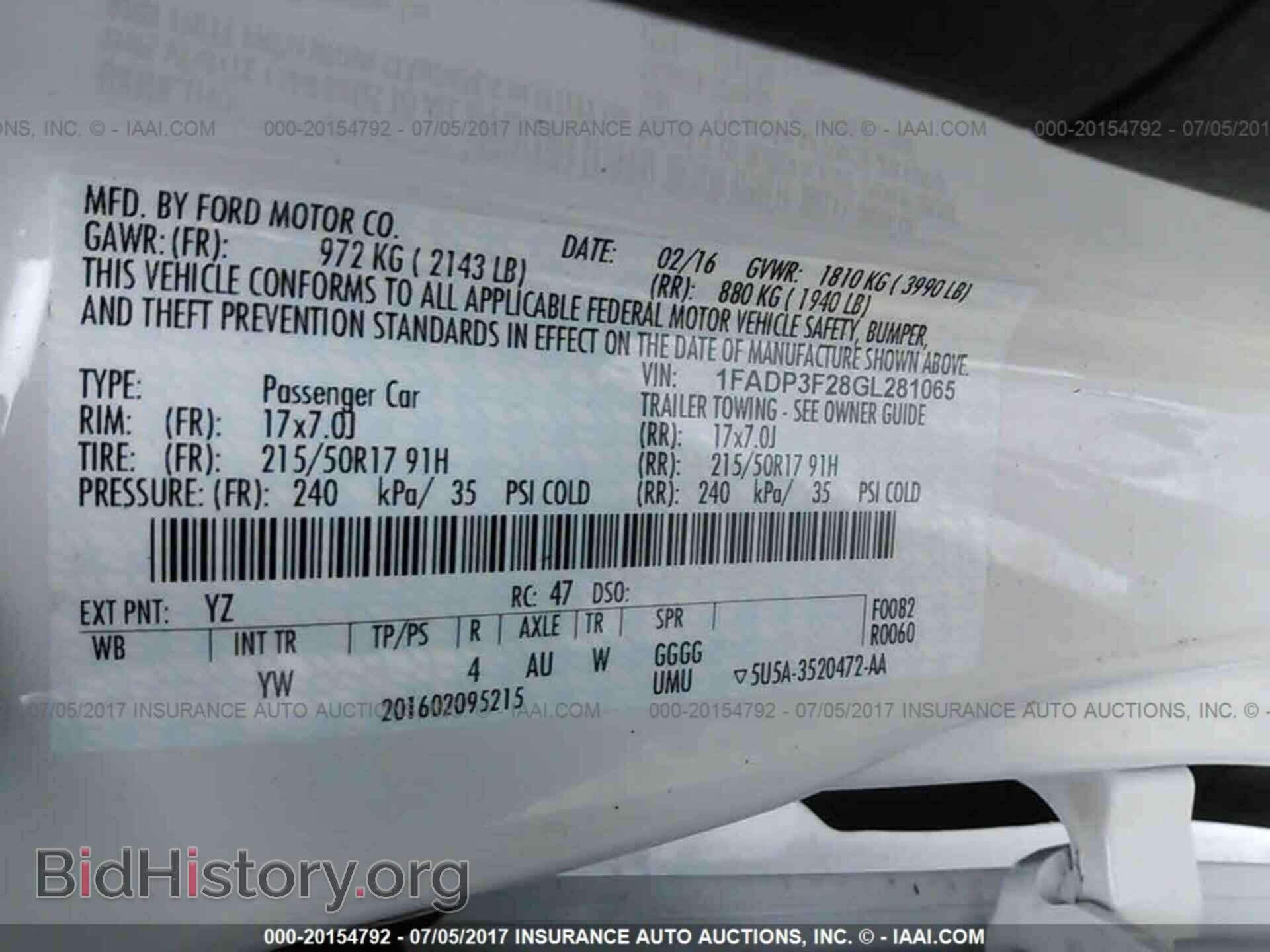 2016 Ford Focus - VIN: 1FADP3F28GL281065 - Фото 9