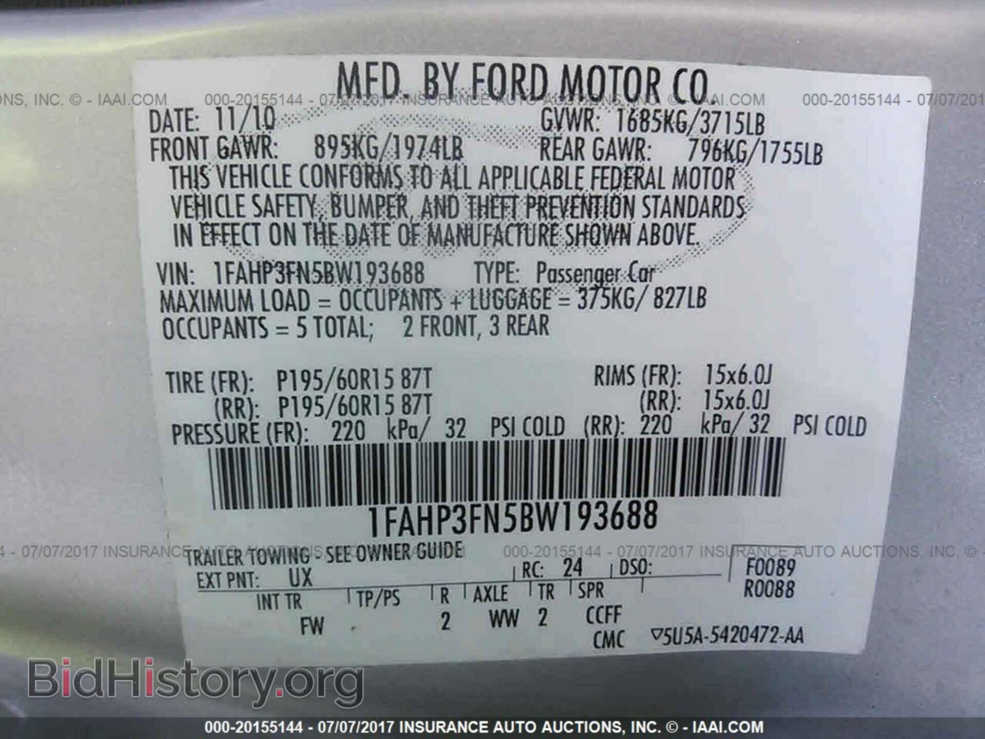 2011 Ford Focus - VIN: 1FAHP3FN5BW193688 - Photo 9