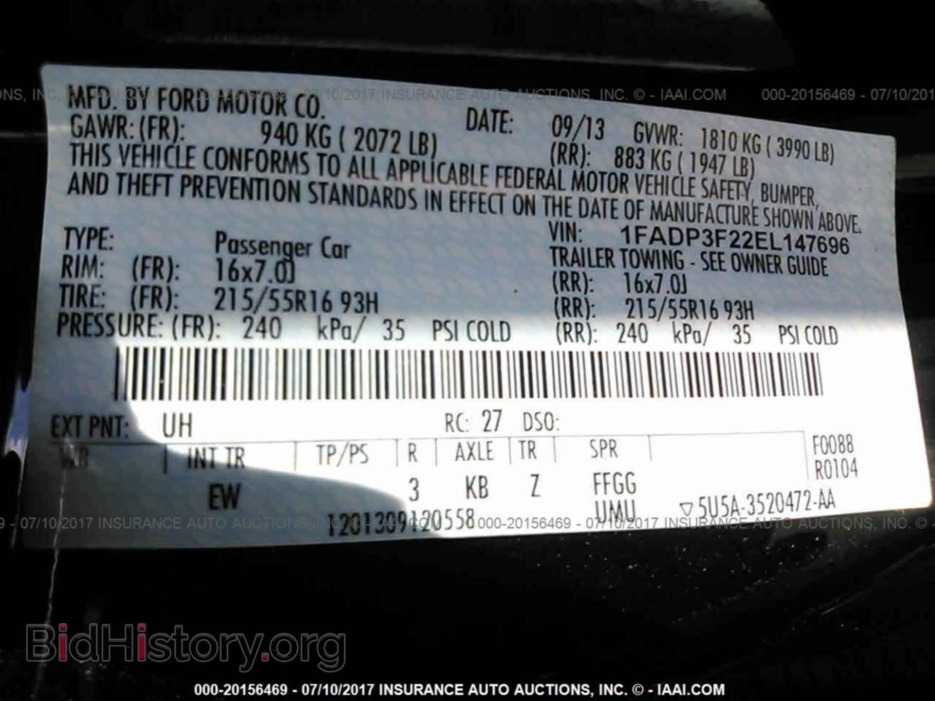 2014 Ford Focus - VIN: 1FADP3F22EL147696 - Фото 9