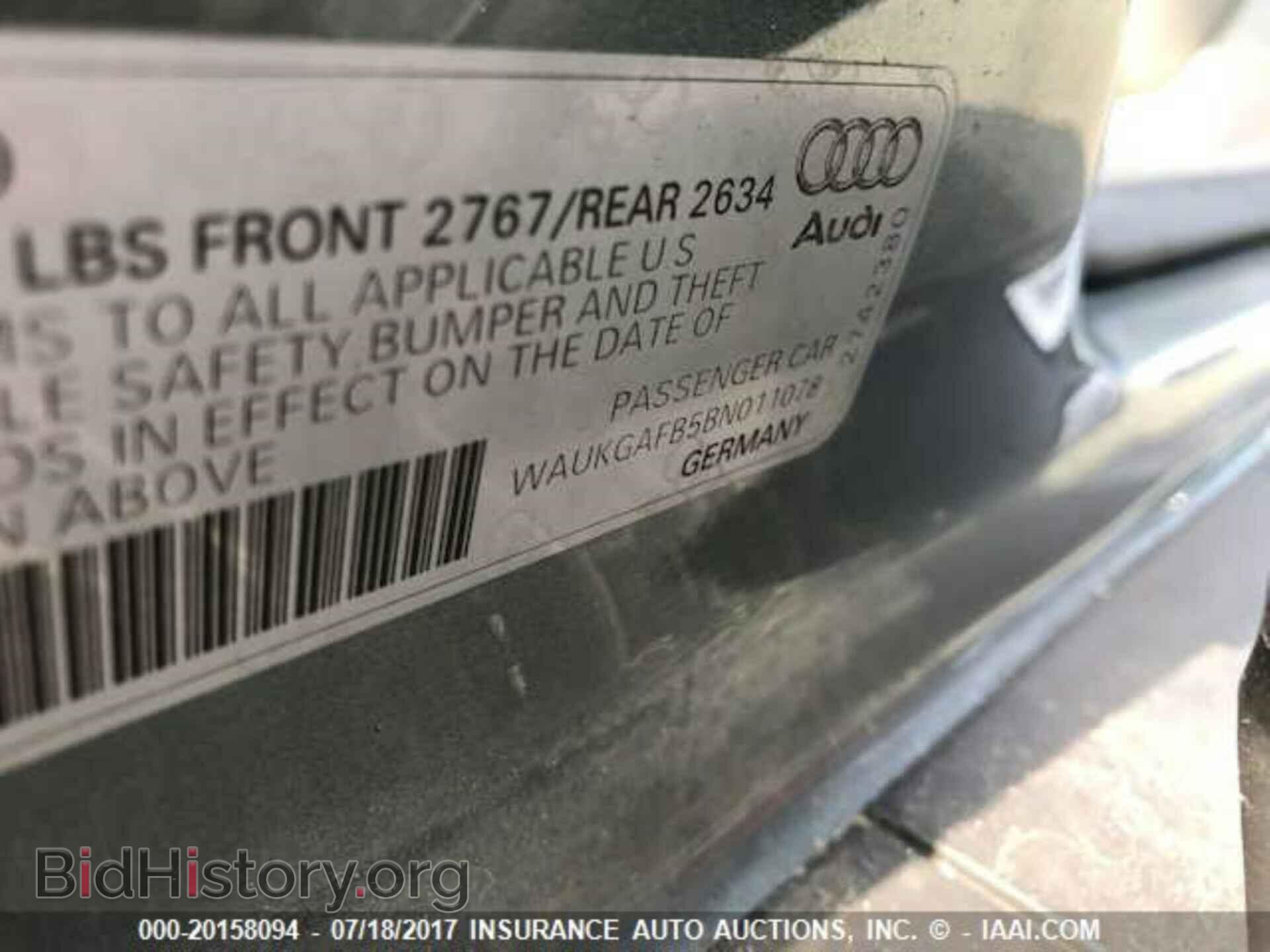 2011 Audi A6 - VIN: WAUKGAFB5BN011078 - Фото 9