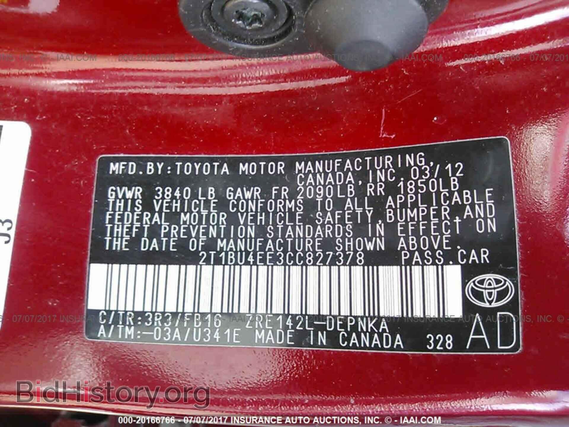 2012 Toyota Corolla - VIN: 2T1BU4EE3CC827378 - Photo 9