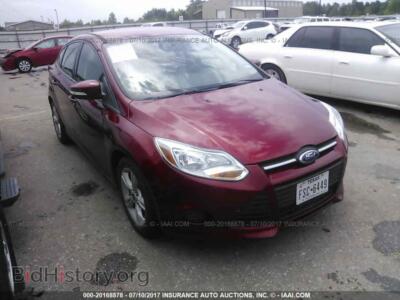 2014 Ford FOCUS, красный — VIN 1FADP3F2XEL428516, IAAI