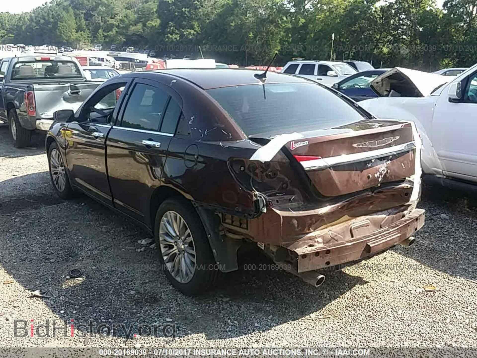 2012 Chrysler 200 - VIN: 1C3CCBCG7CN321988 - Фото 3