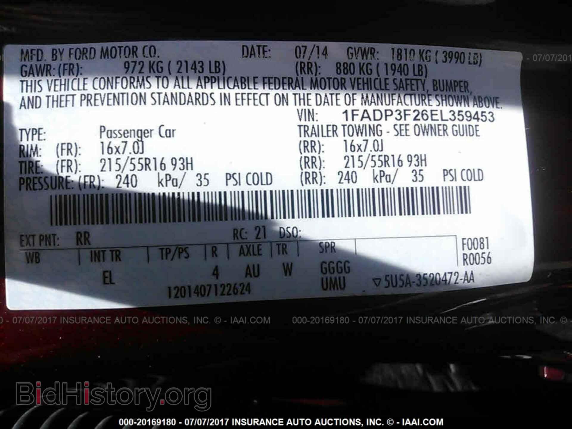 2014 Ford Focus - VIN: 1FADP3F26EL359453 - Фото 9