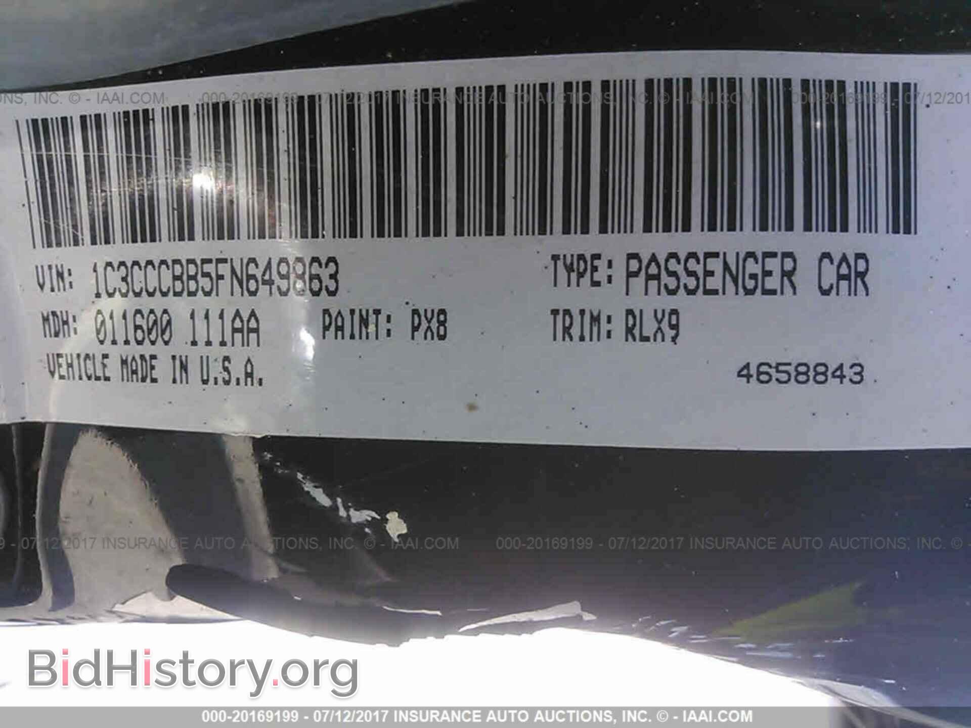 2015 Chrysler 200 - VIN: 1C3CCCBB5FN649863 - Photo 9
