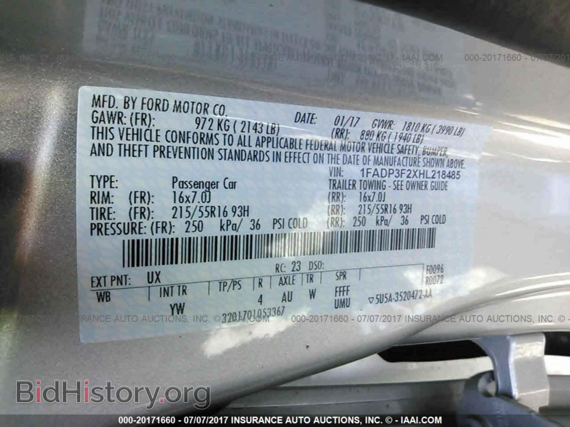 2017 Ford Focus - VIN: 1FADP3F2XHL218485 - Photo 9