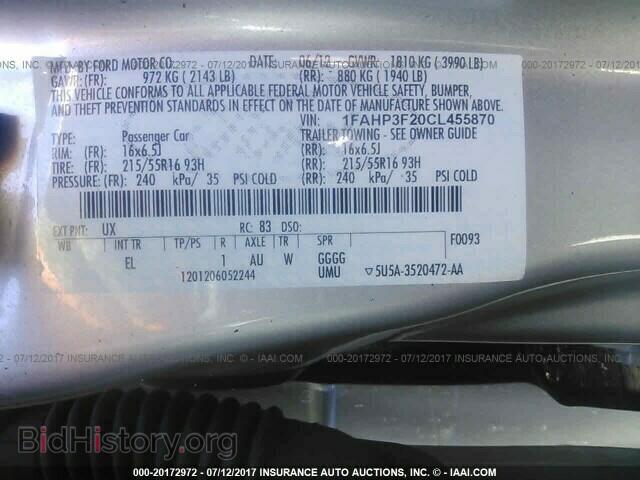 2012 Ford Focus - VIN: 1FAHP3F20CL455870 - Photo 9