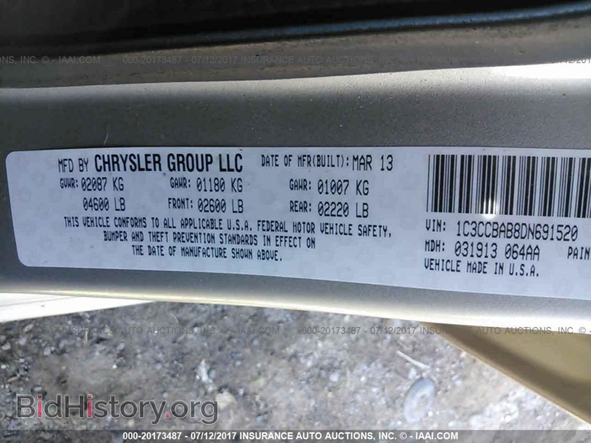 2013 Chrysler 200 - VIN: 1C3CCBAB8DN691520 - Photo 9