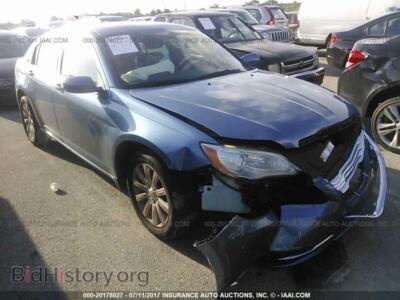 2011 Chrysler 200, light blue — VIN 1C3BC1FB6BN539795, IAAI