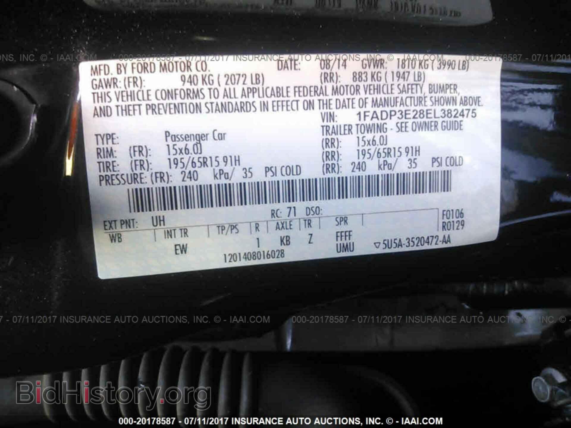 2014 Ford Focus - VIN: 1FADP3E28EL382475 - Фото 9
