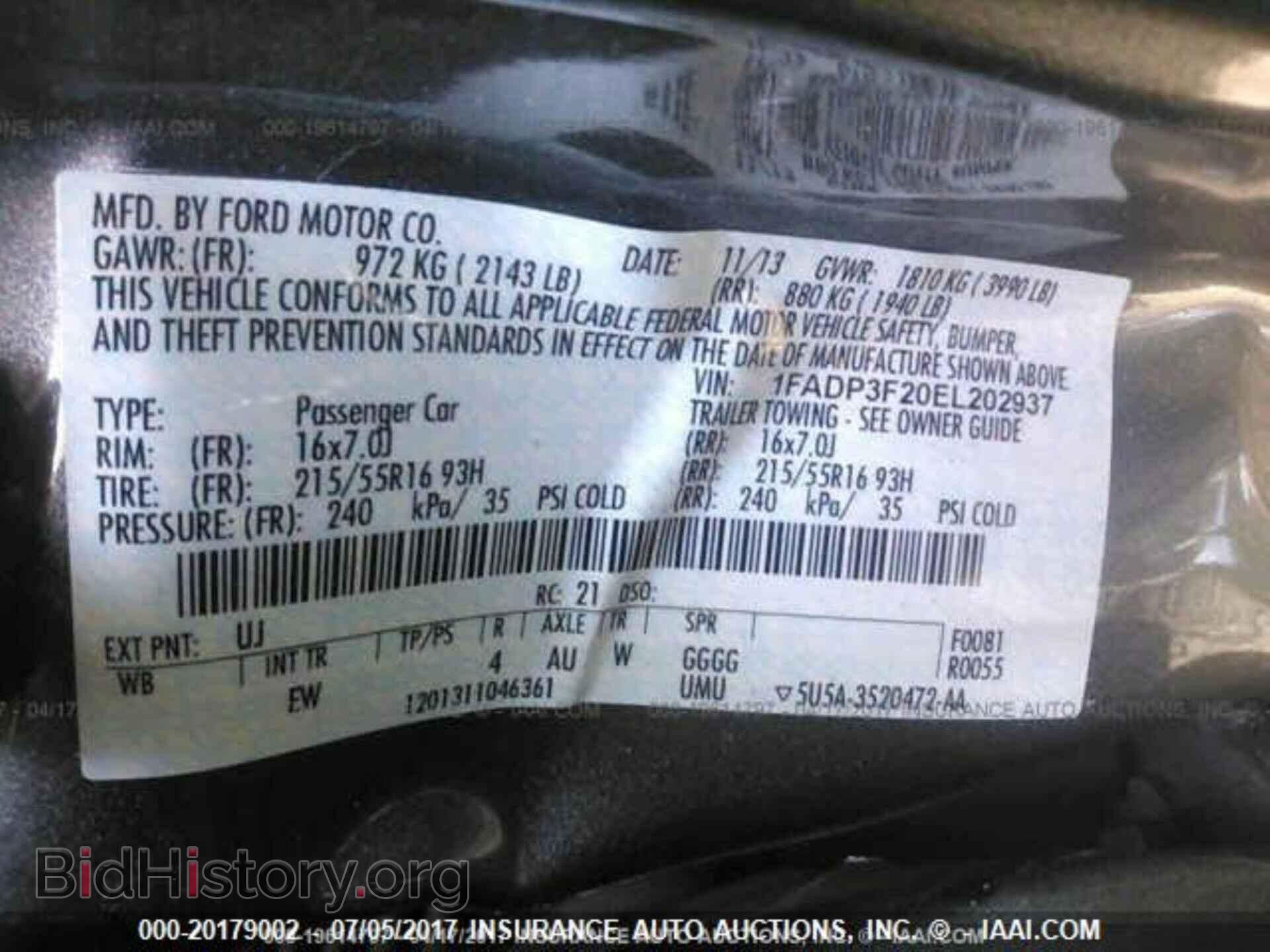 2014 Ford Focus - VIN: 1FADP3F20EL202937 - Фото 9