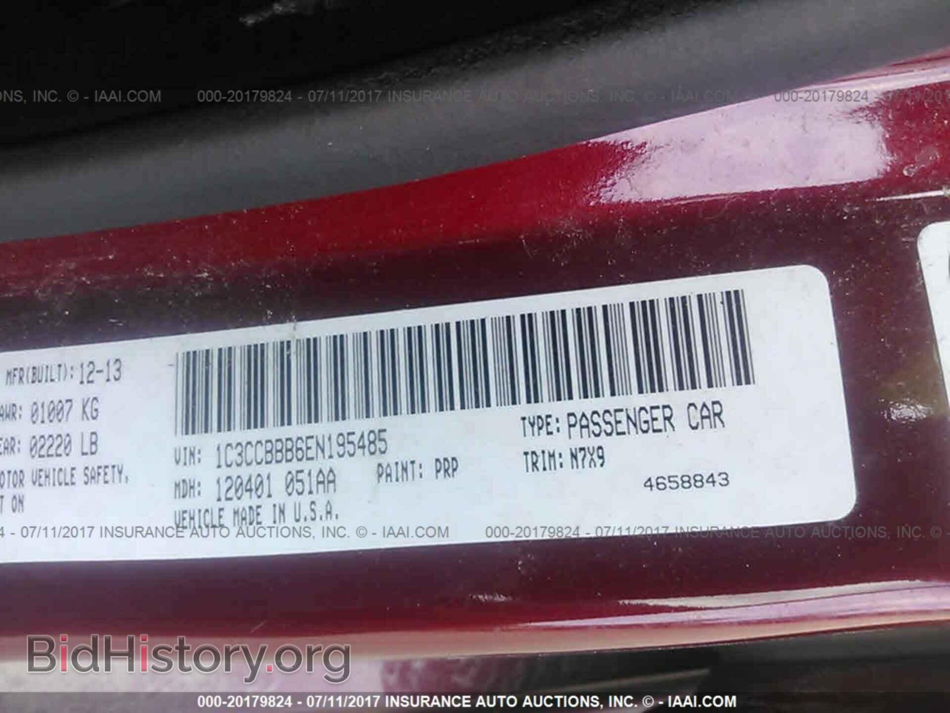 2014 Chrysler 200 - VIN: 1C3CCBBB6EN195485 - Photo 9