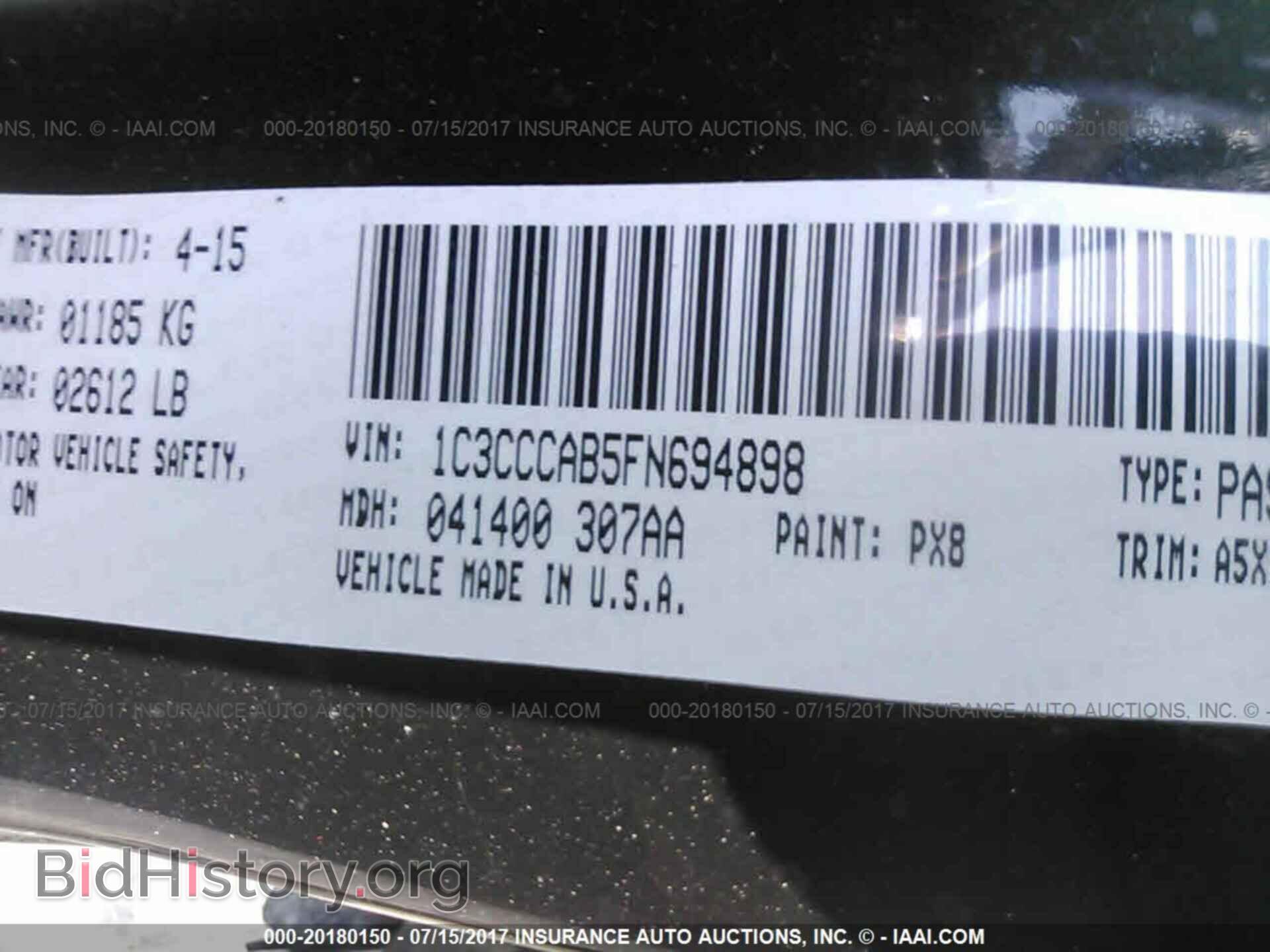 2015 Chrysler 200 - VIN: 1C3CCCAB5FN694898 - Photo 9