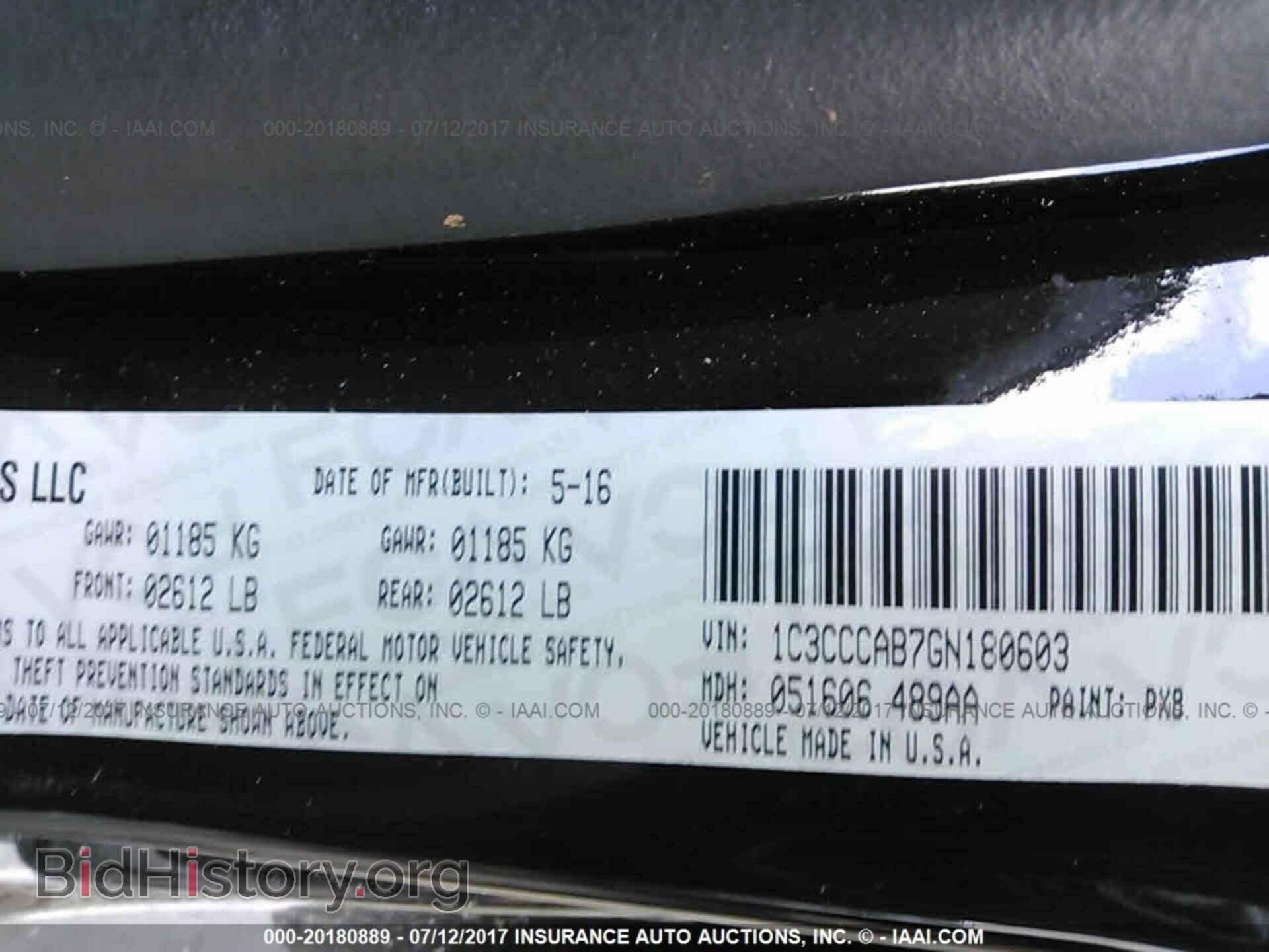 2016 Chrysler 200 - VIN: 1C3CCCAB7GN180603 - Photo 9